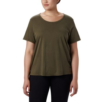 Columbia T-Shirt Dames, CSC Pigment Plus Size Olijfgroen, 63XFJTSQU
